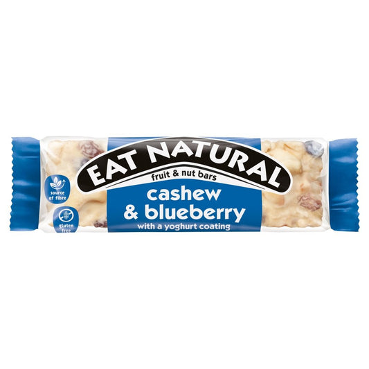 Eat Natural F&N Cashew & Blueberry With A Yoghurt Coating 40G - UK Food & Drink - 8000500417317