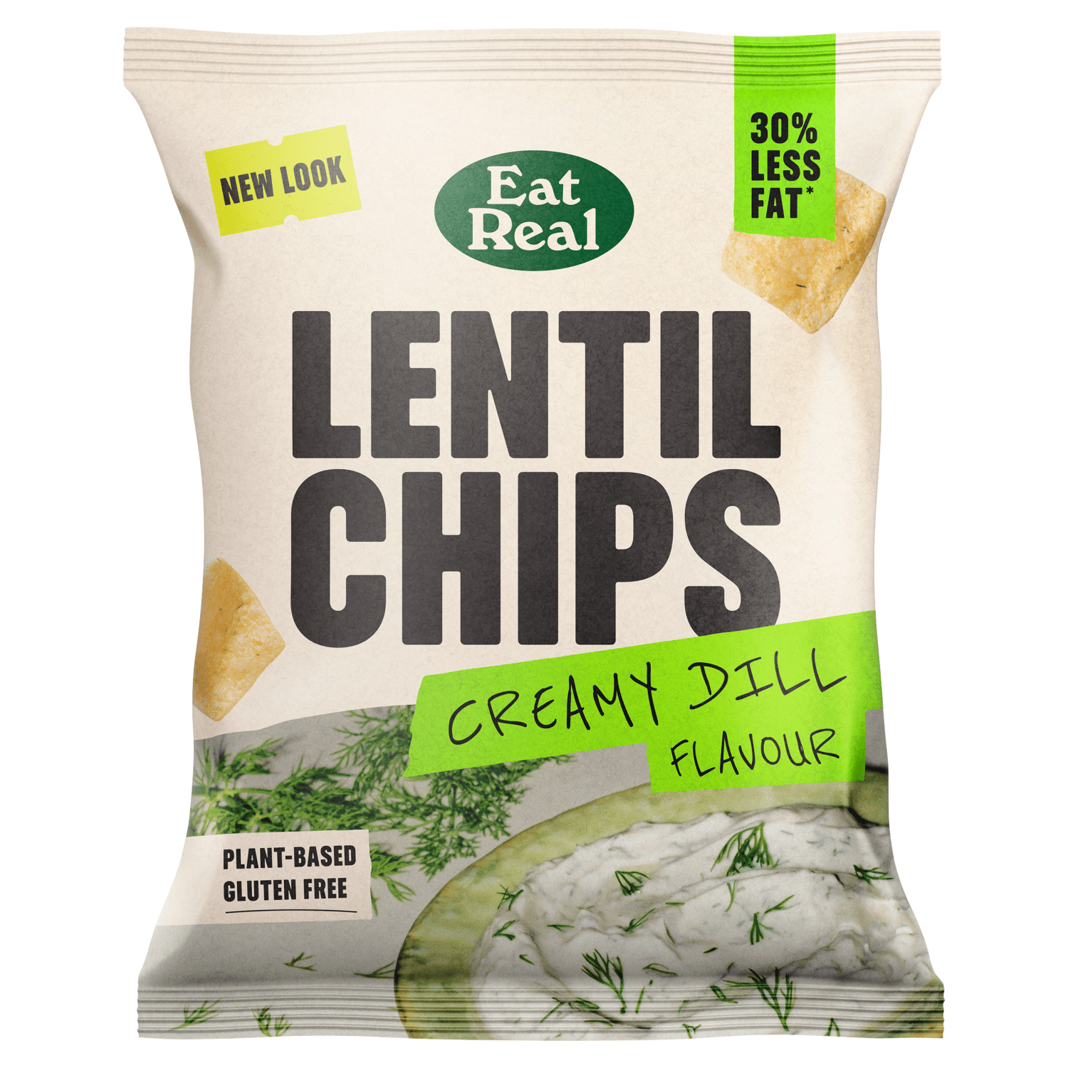 Eat Real Creamy Dill Flavour Lentil Chips 40g - UK Food & Drink - 5060878780614