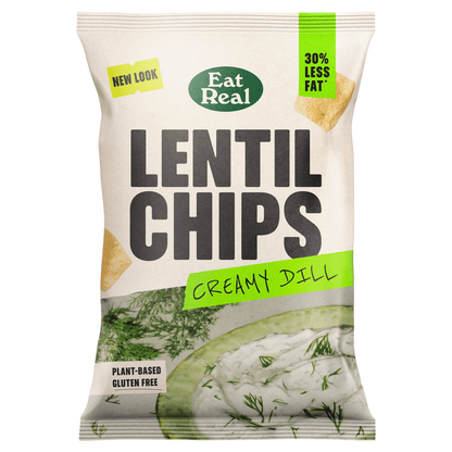 Eat Real Creamy Dill Flavour Lentil Chips 95g - UK Food & Drink - 5060878780430