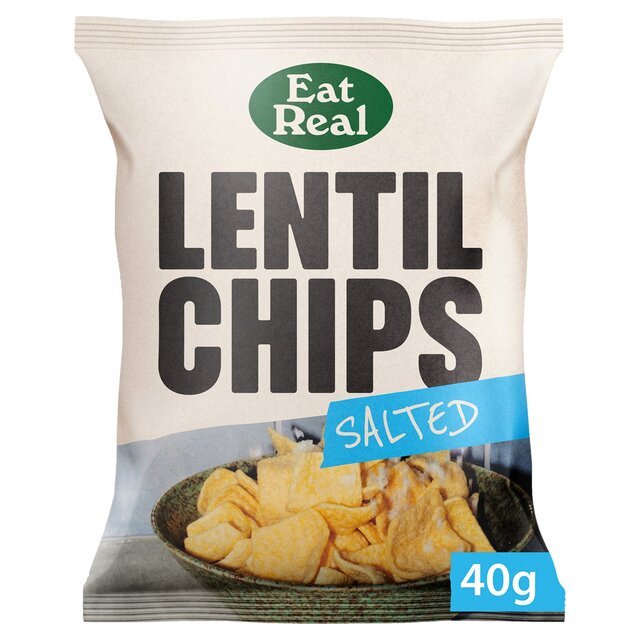 Eat Real Lentil Chips Salted 40g - UK Food & Drink - 5060878780560
