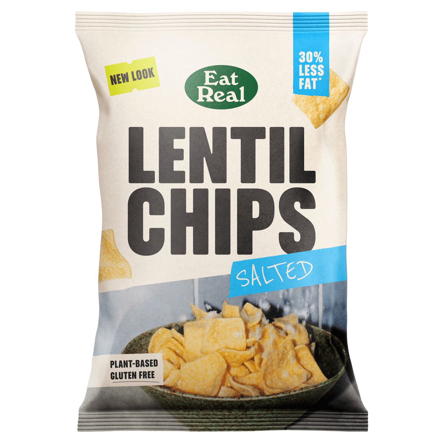 Eat Real Lentil Chips Salted 95g - UK Food & Drink - 5060878780386