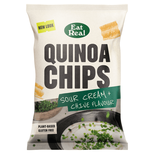 Eat Real Quinoa Chips Sour Cream + Chive Flavour 90g - UK Food & Drink - 5060878780379