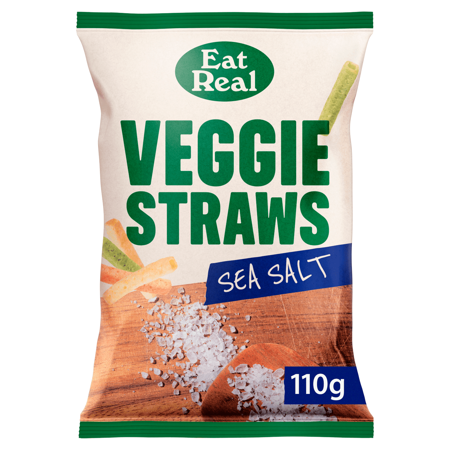 Eat Real Sea Salt Veggie Straws 110g - UK Food & Drink - 5060878780713