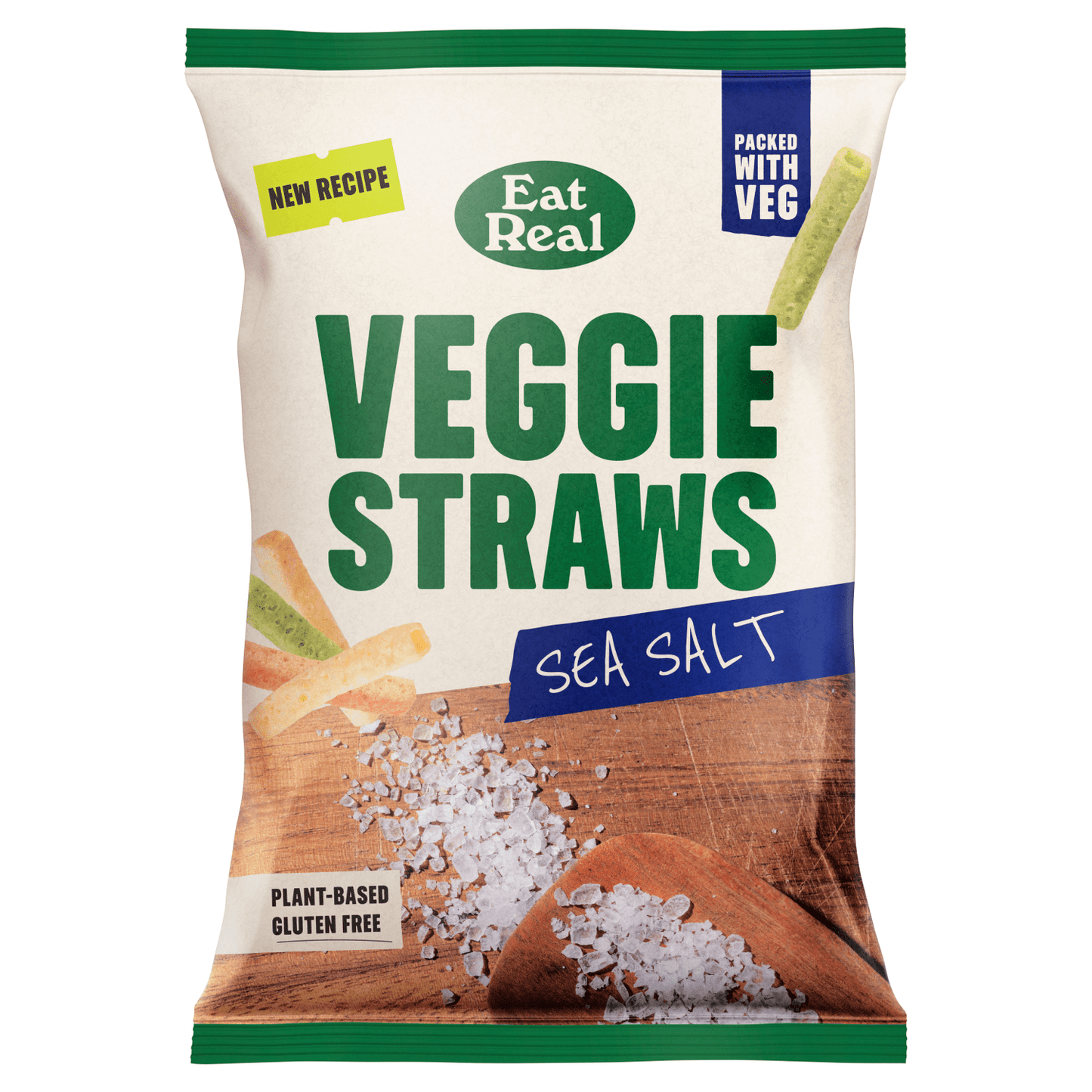 Eat Real Sea Salt Veggie Straws 110g - UK Food & Drink - 5060878780713