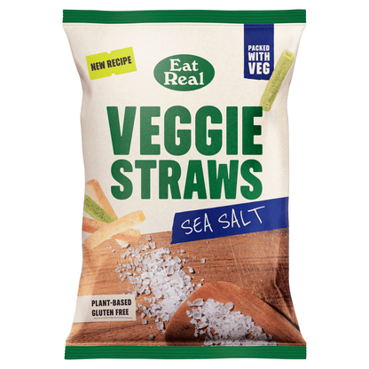 Eat Real Sea Salt Veggie Straws 110g - UK Food & Drink - 5060878780713