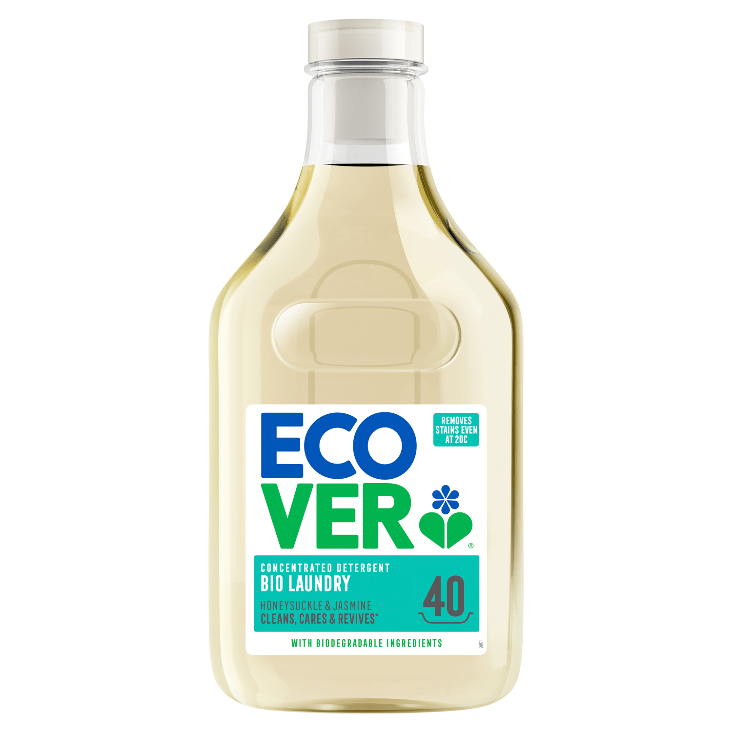 Ecover Honeysuckle & Jasmine Bio Laundry Concentrated Detergent 1.43L - UK Food & Drink - 5412533424829