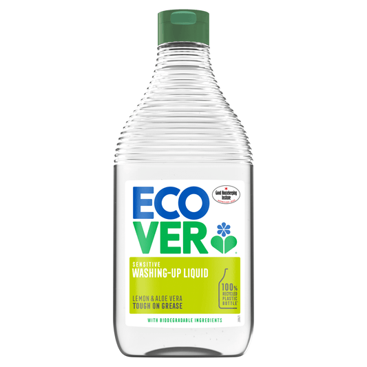 Ecover Lemon & Aloe Vera Sensitive Washing - Up Liquid 450ml - UK Food & Drink - 5412533416886
