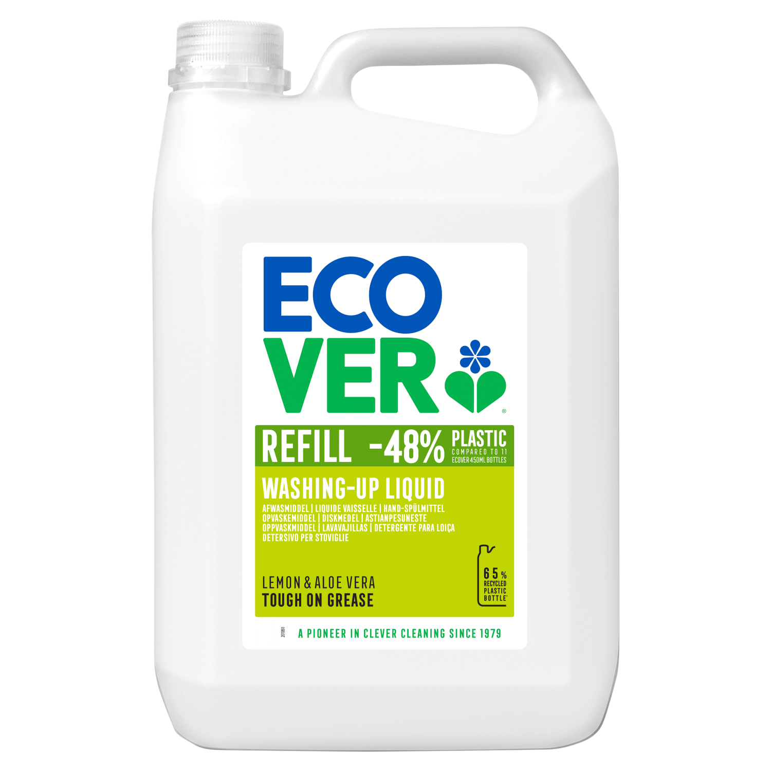 Ecover Lemon & Aloe Vera Washing - Up Liquid 5L - UK Food & Drink - 5412533001655