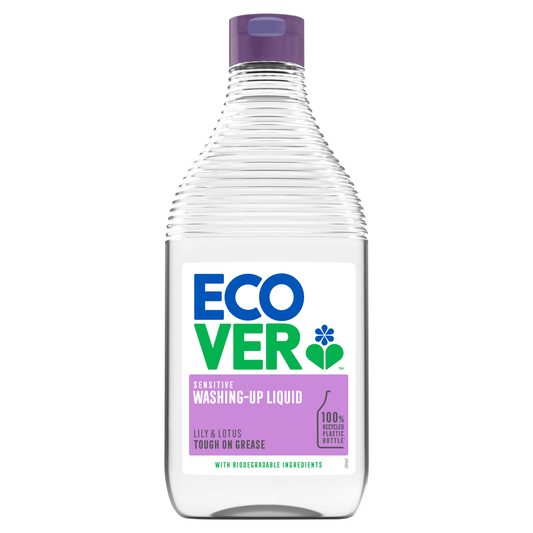 Ecover Lily & Lotus Sensitive Washing - Up Liquid 450ml - UK Food & Drink - 5412533416985