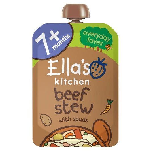 Ella's Kitchen Organic Beef Stew with Spuds 7+ Months 130g - UK Food & Drink - 5060107332096