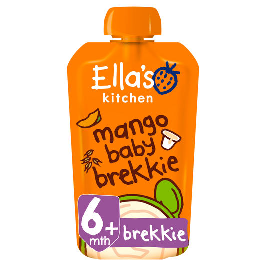 Ella's Kitchen Organic Mango Baby Brekkie Pouch 6+ Months 100g - UK Food & Drink - 5060107330764