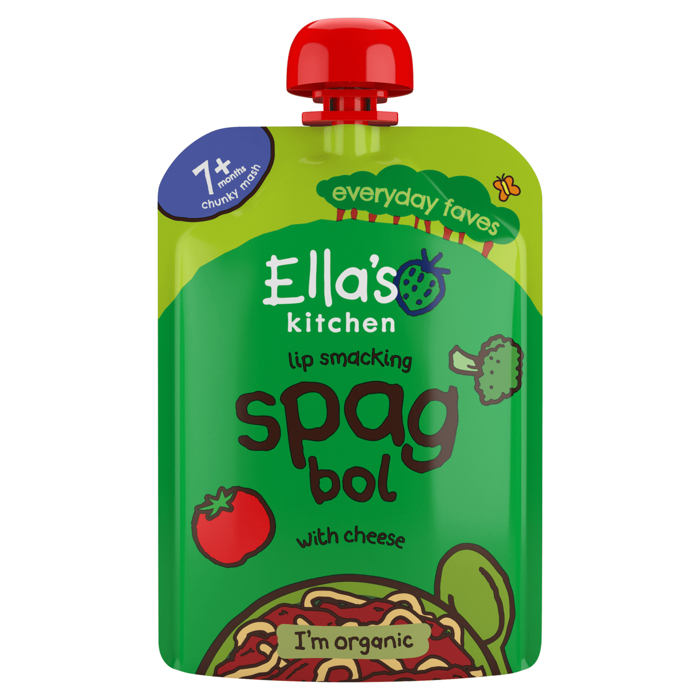 Ella's Kitchen Organic Spag Bol Baby Pouch 7+ Months 130g - UK Food & Drink - 5060107332225
