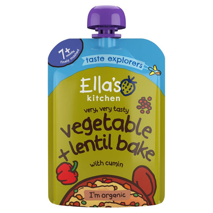 Ella's Kitchen Vegetable + Lentil Bake with Cumin 130g - UK Food & Drink - 5060107332157