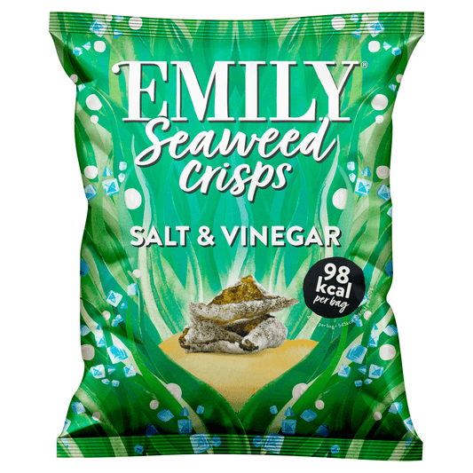 Emily Salt & Vinegar Seaweed Crisps 18g - UK Food & Drink - 634158955914