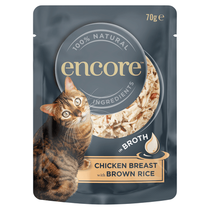 Encore Chicken Breast with Brown Rice in Broth 70g - UK Food & Drink - 5060122492690