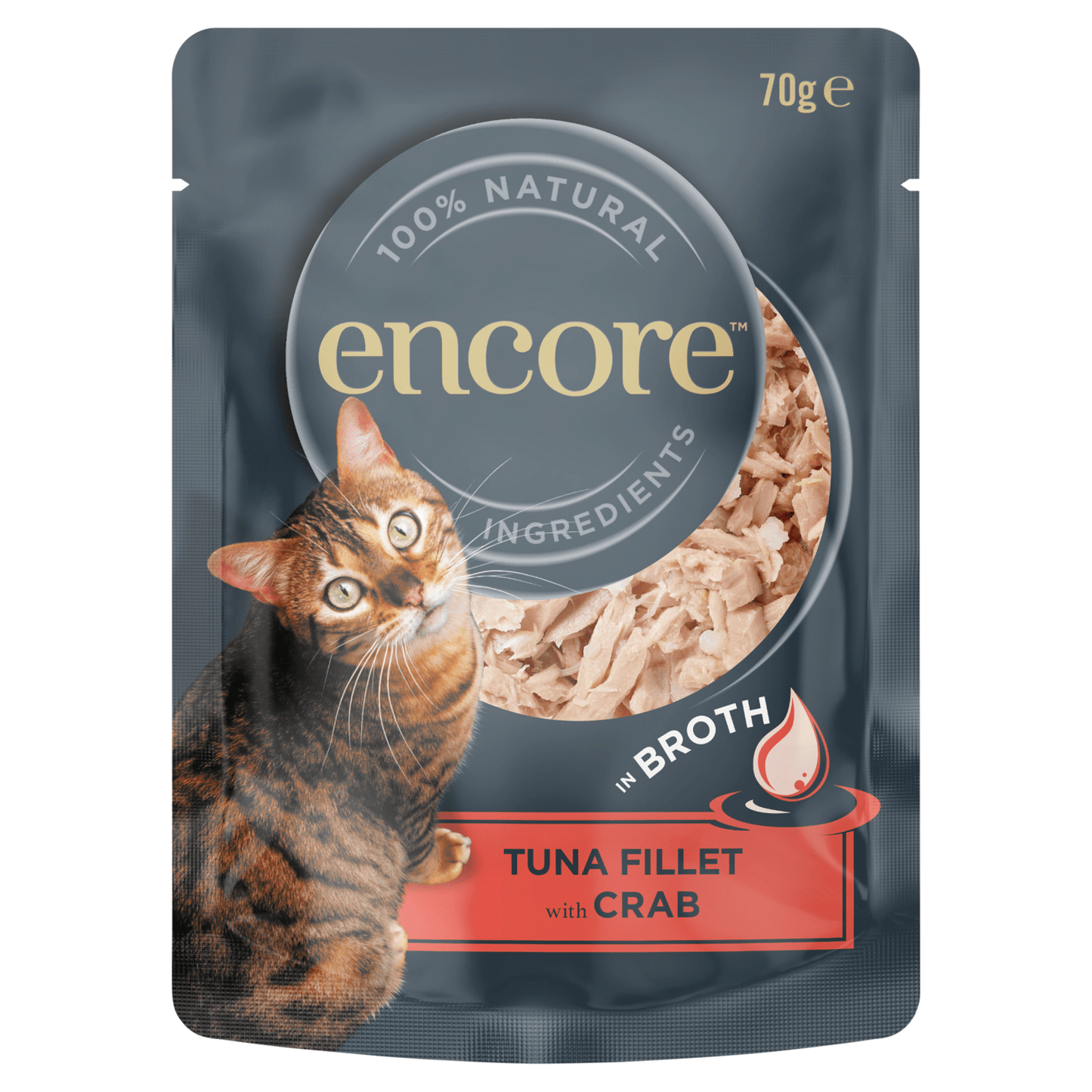 Encore Tuna Fillet with Crab in Broth 70g - UK Food & Drink - 5060708563035
