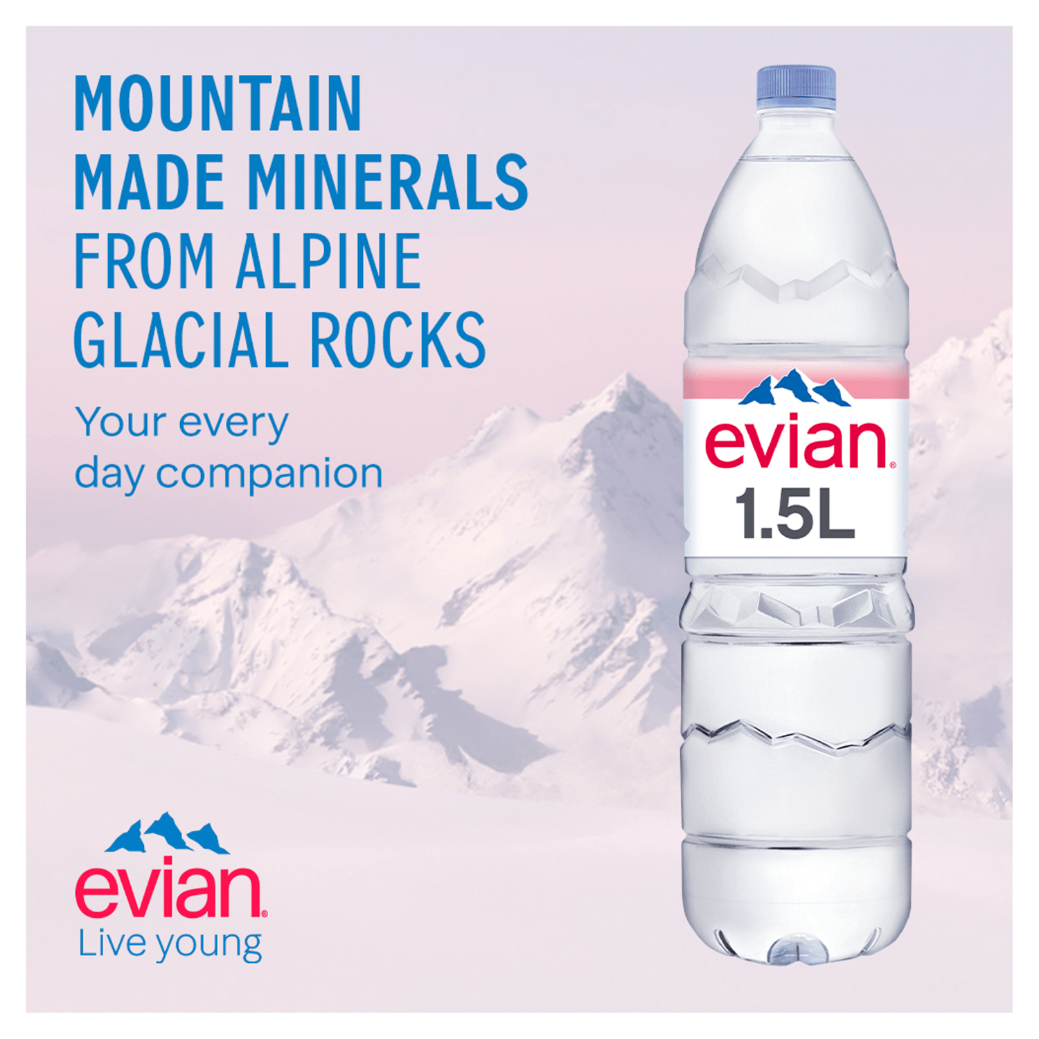 Evian Natural Mineral Water 6 x 1.5L - UK Food & Drink - 3068320040127