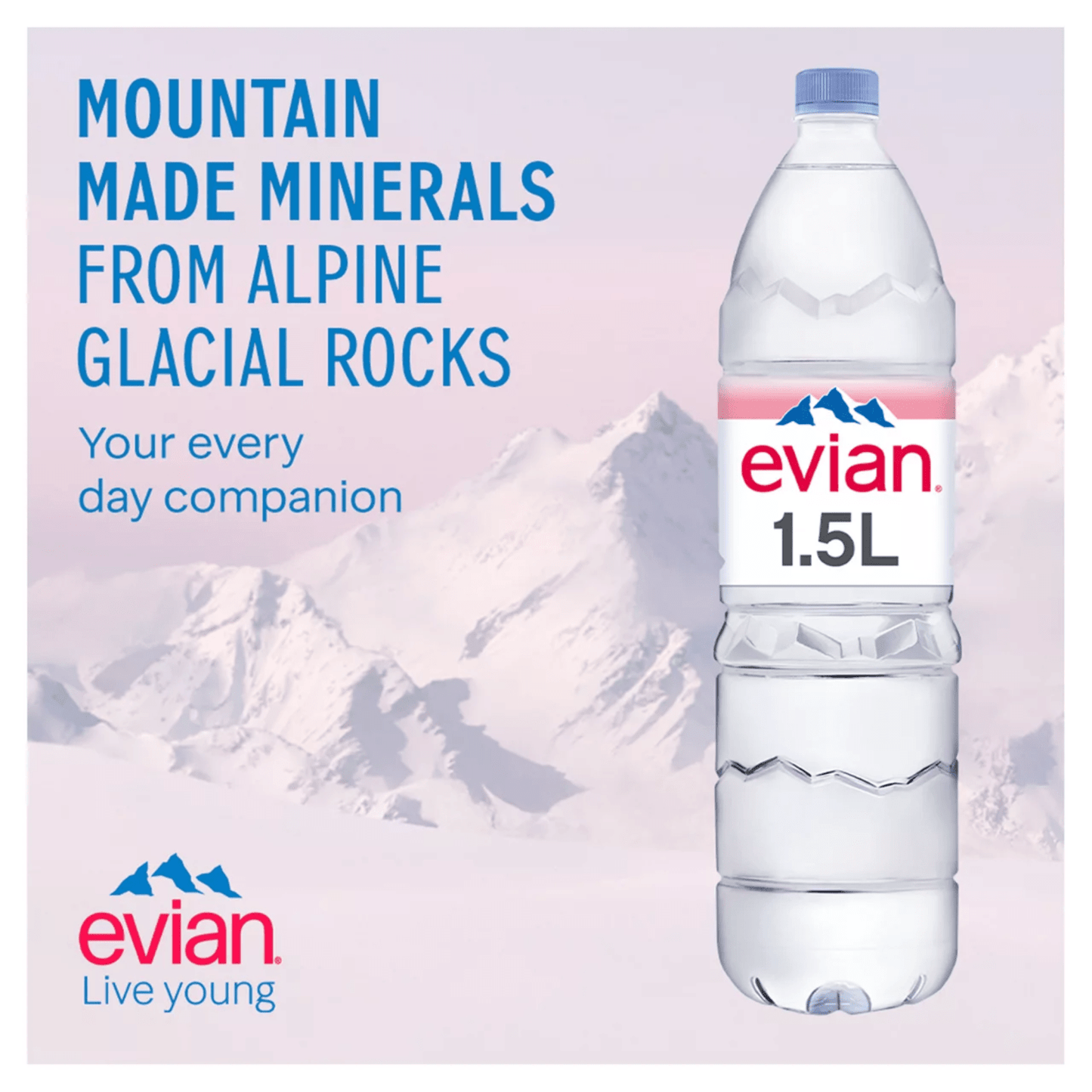 Evian Natural Mineral Water 6 x 1.5L - UK Food & Drink - 3068320040127