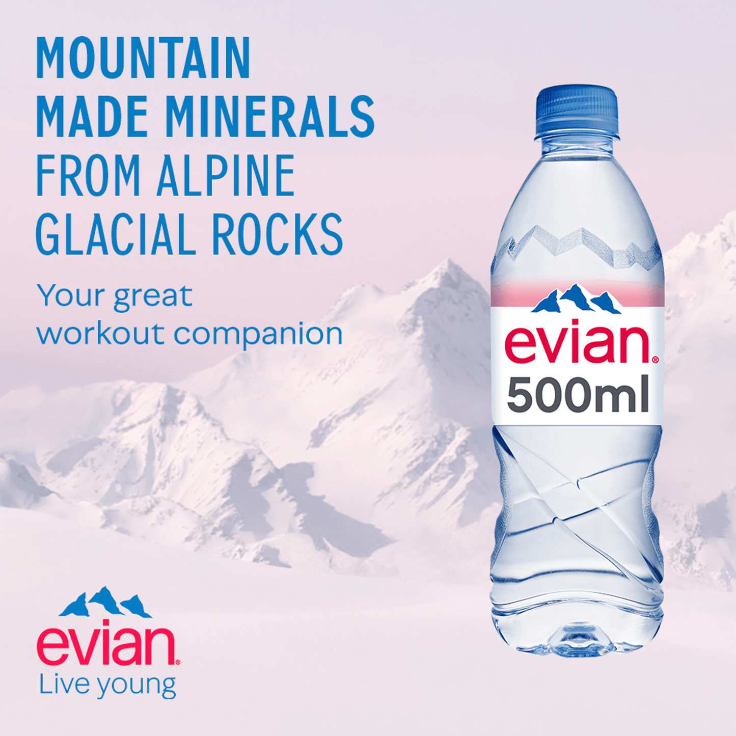 Evian Natural Mineral Water 6 x 50cl - UK Food & Drink - 3068320055022
