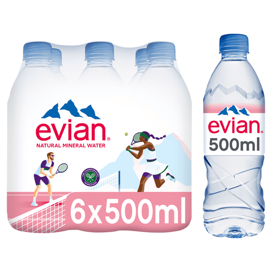 Evian Natural Mineral Water 6 x 50cl - UK Food & Drink - 3068320055022