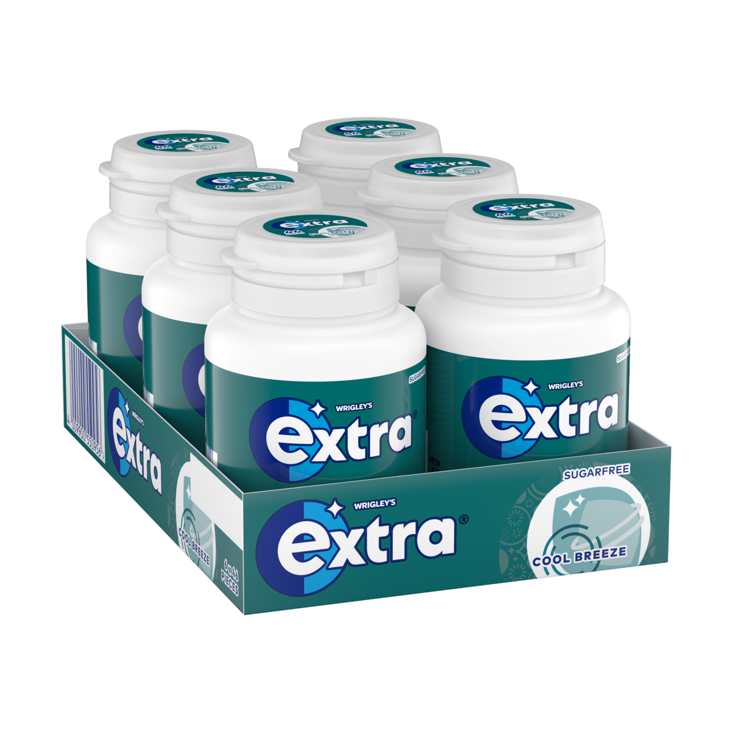 Extra Cool Breeze Sugarfree Chewing Gum Bottle 46 Pieces - UK Food & Drink - 4009900550949