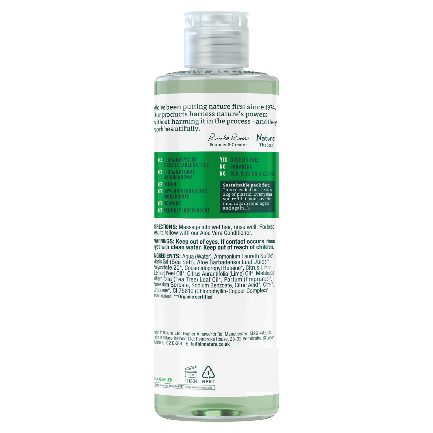 Faith in Nature Aloe Vera Shampoo - UK Food & Drink - 708002400513