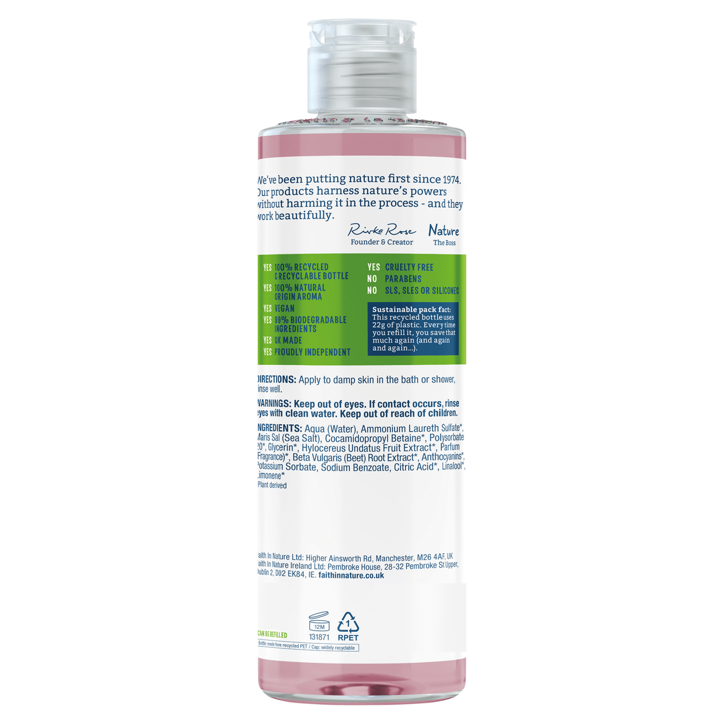 Faith in Nature Dragon Fruit Body Wash - UK Food & Drink - 708002405778