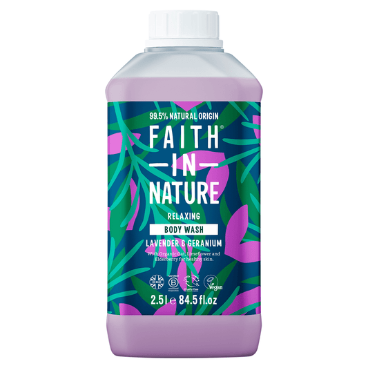 Faith in Nature Lavender & Geranium Body Wash 2.5l - UK Food & Drink - 708002251122