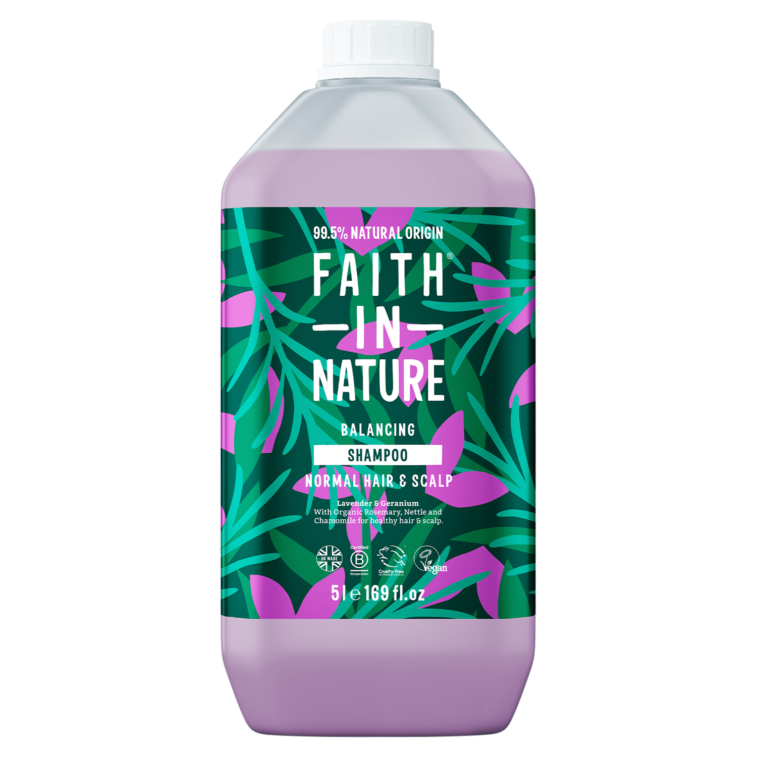Faith in Nature Shampoo Lavender & Geranium 5l - UK Food & Drink - 708002900419