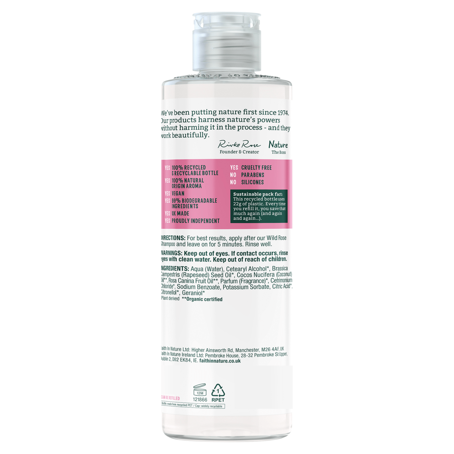 Faith in Nature Wild Rose Conditioner 400ml - UK Food & Drink - 708002407727