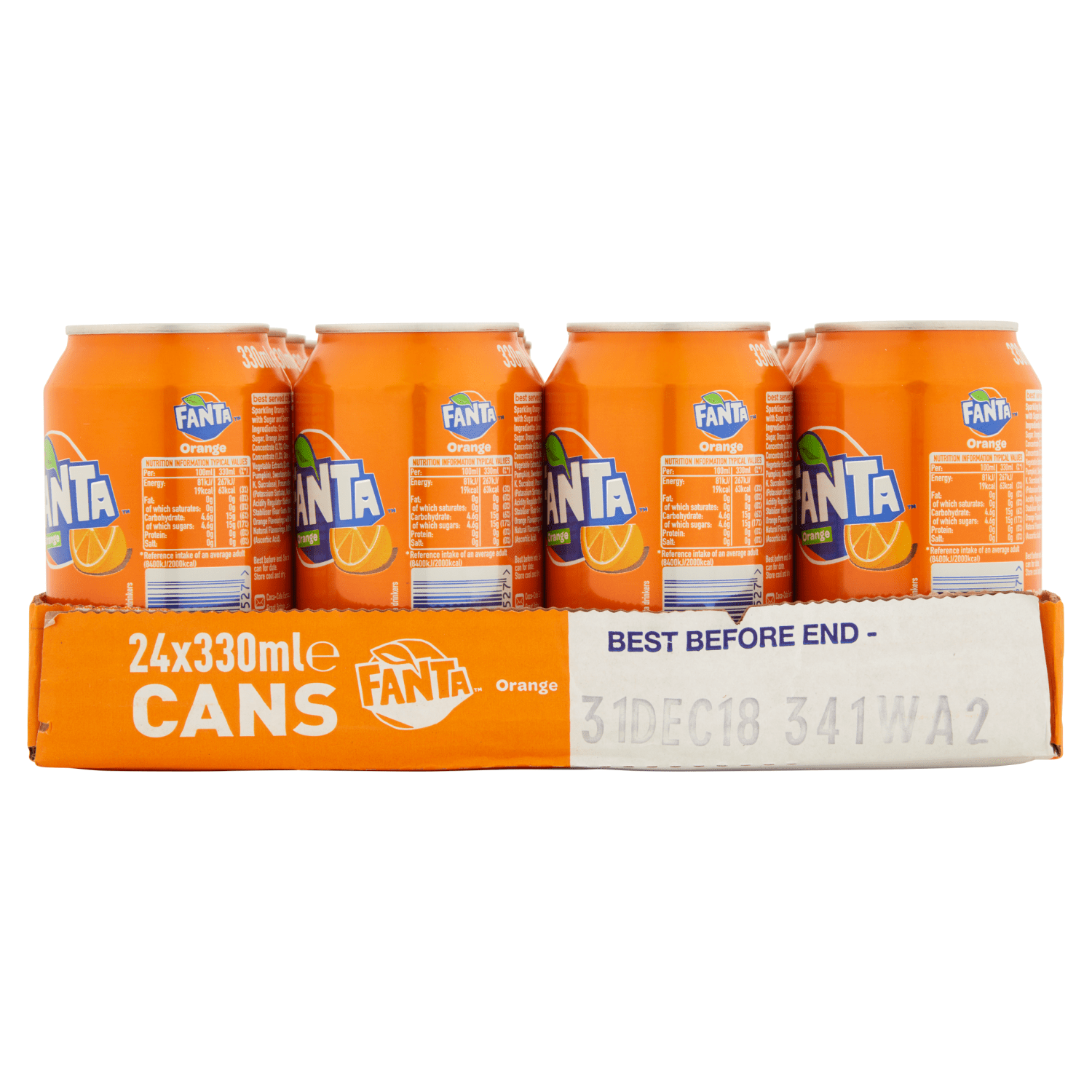 Fanta Orange 330ml - UK Food & Drink - 5449000011527