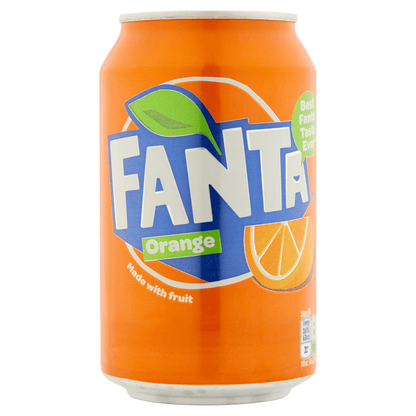 Fanta Orange 330ml - UK Food & Drink - 5449000011527