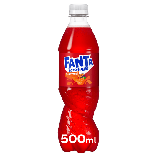 Fanta Zero Sugar Fruit Twist 500ml - UK Food & Drink - 5449000214522