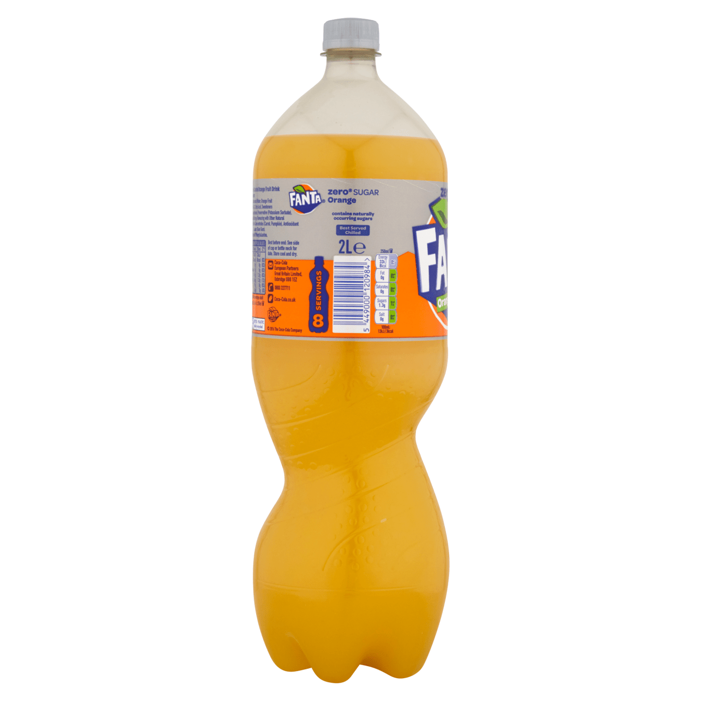 Fanta Zero Sugar Orange 2L - UK Food & Drink - 5449000120984