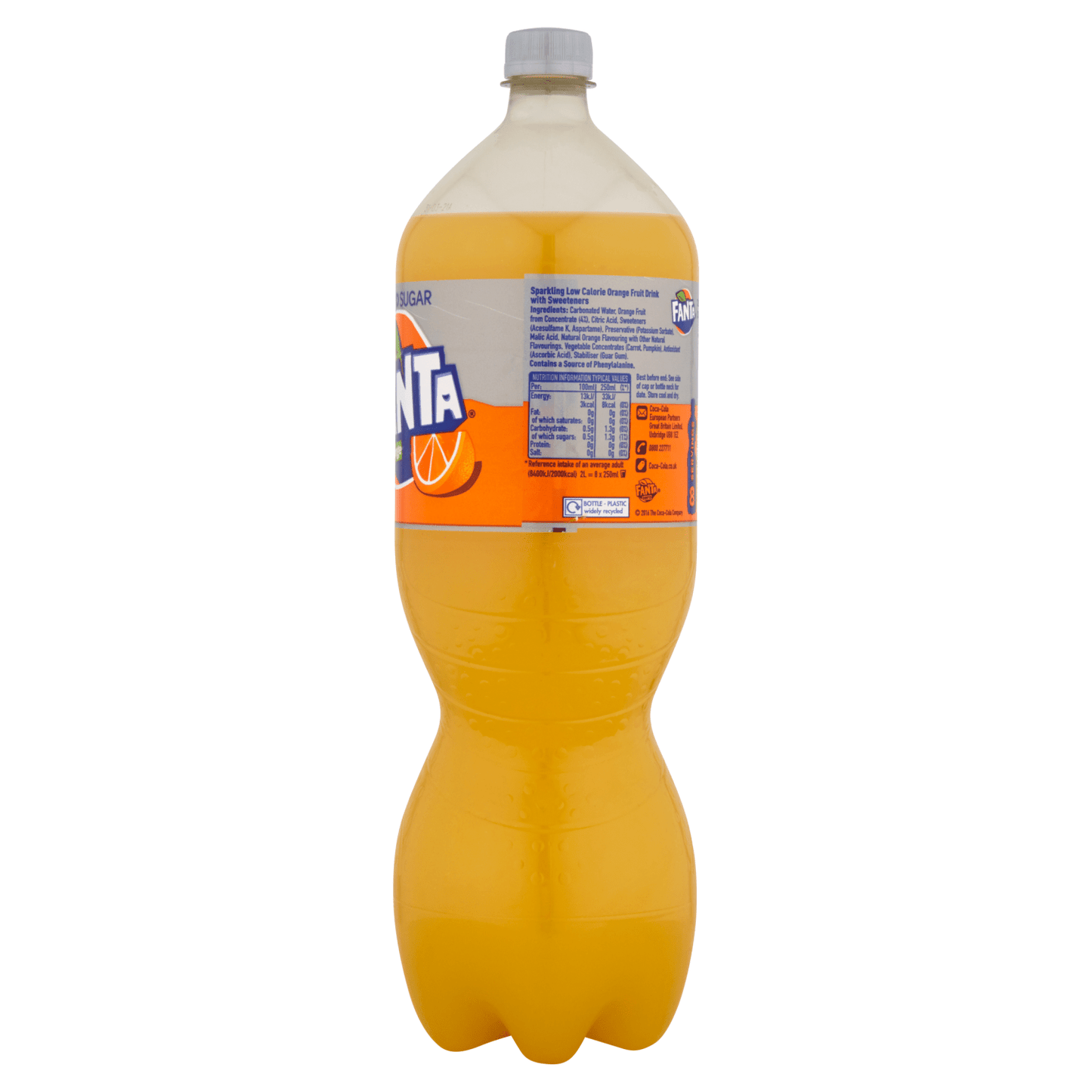Fanta Zero Sugar Orange 2L - UK Food & Drink - 5449000120984