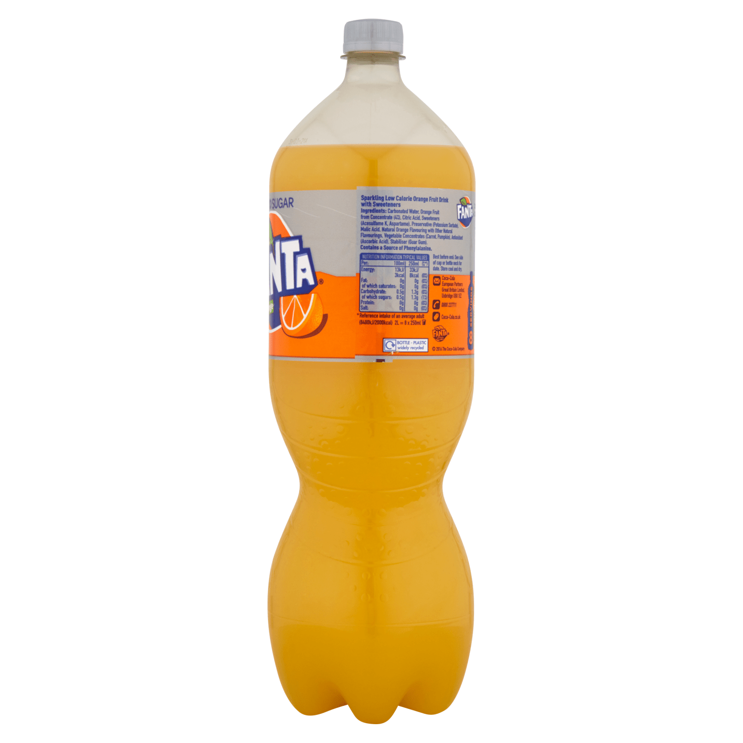 Fanta Zero Sugar Orange 2L - UK Food & Drink - 5449000120984