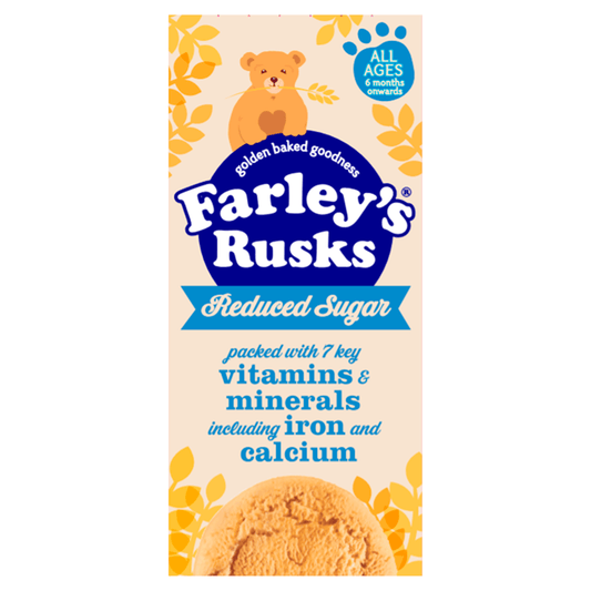 Farley's Rusks Reduced Sugar All Ages 4 - 6 Months Onwards 150g - UK Food & Drink - 5000218005656