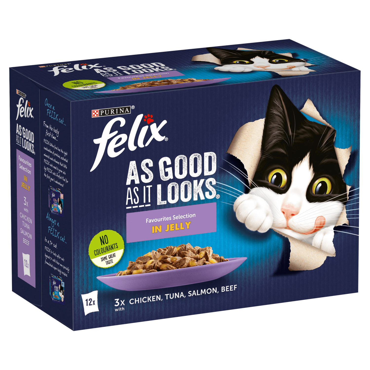 Felix As Good As It Looks Adult Cat Food Favourites Selection in Jelly 12 x 100g - UK Food & Drink - 5000161029785