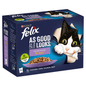 Felix As Good As It Looks Adult Cat Food Favourites Selection in Jelly 12 x 100g - UK Food & Drink - 5000161029785