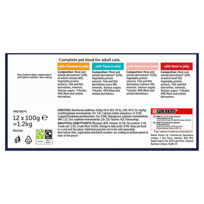 Felix As Good As It Looks Adult Cat Food Favourites Selection in Jelly 12 x 100g - UK Food & Drink - 5000161029785