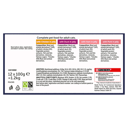 Felix As Good As It Looks Adult Cat Food Meaty Selection in Jelly 12 x 100g - UK Food & Drink - 7613034958846