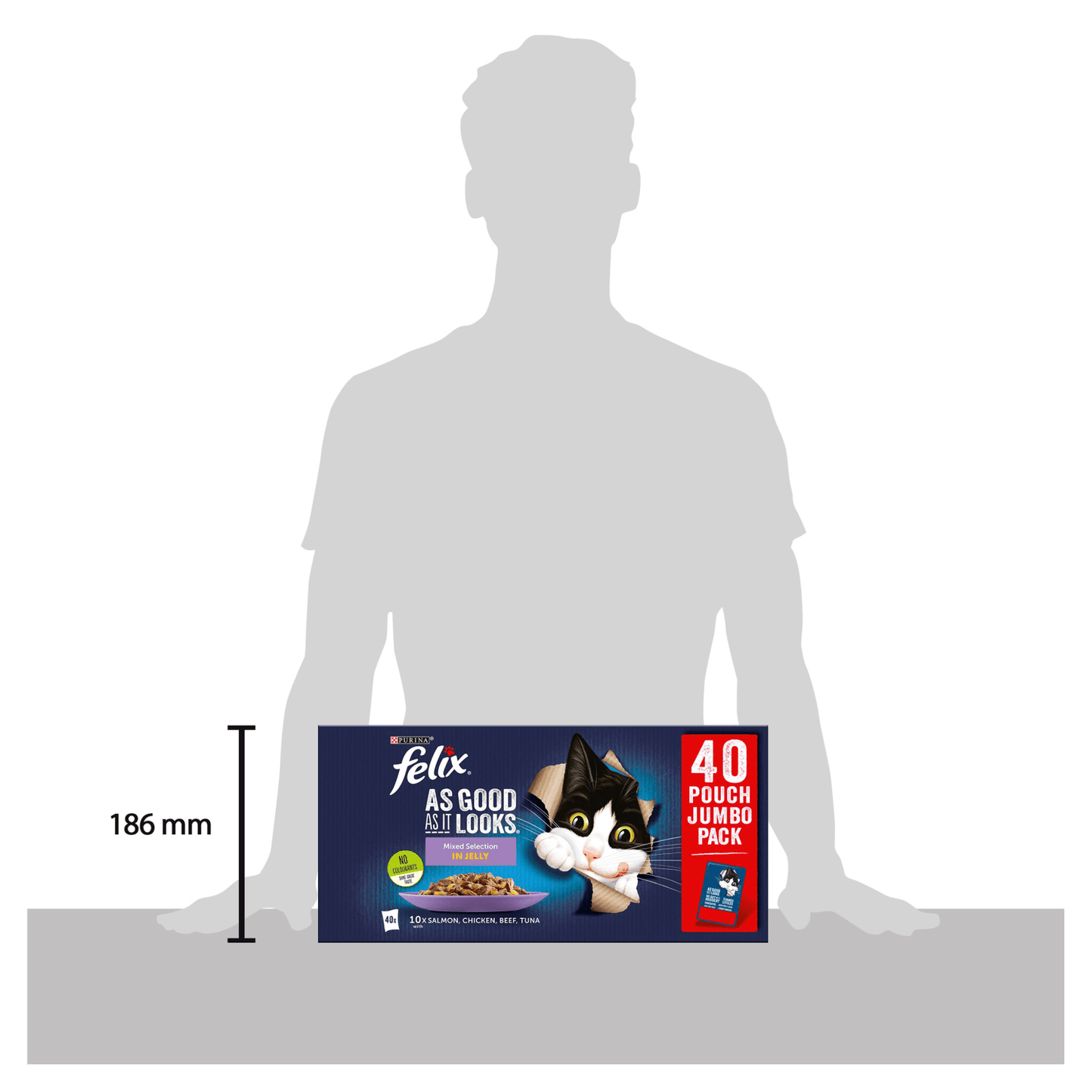 Felix As Good As It Looks Adult Cat Food Mixed Selection in Jelly 40 x 100g - UK Food & Drink - 7613036016223