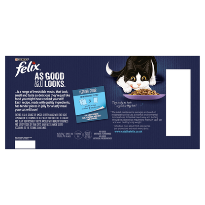 Felix As Good As It Looks Adult Cat Food Mixed Selection in Jelly 40 x 100g - UK Food & Drink - 7613036016223