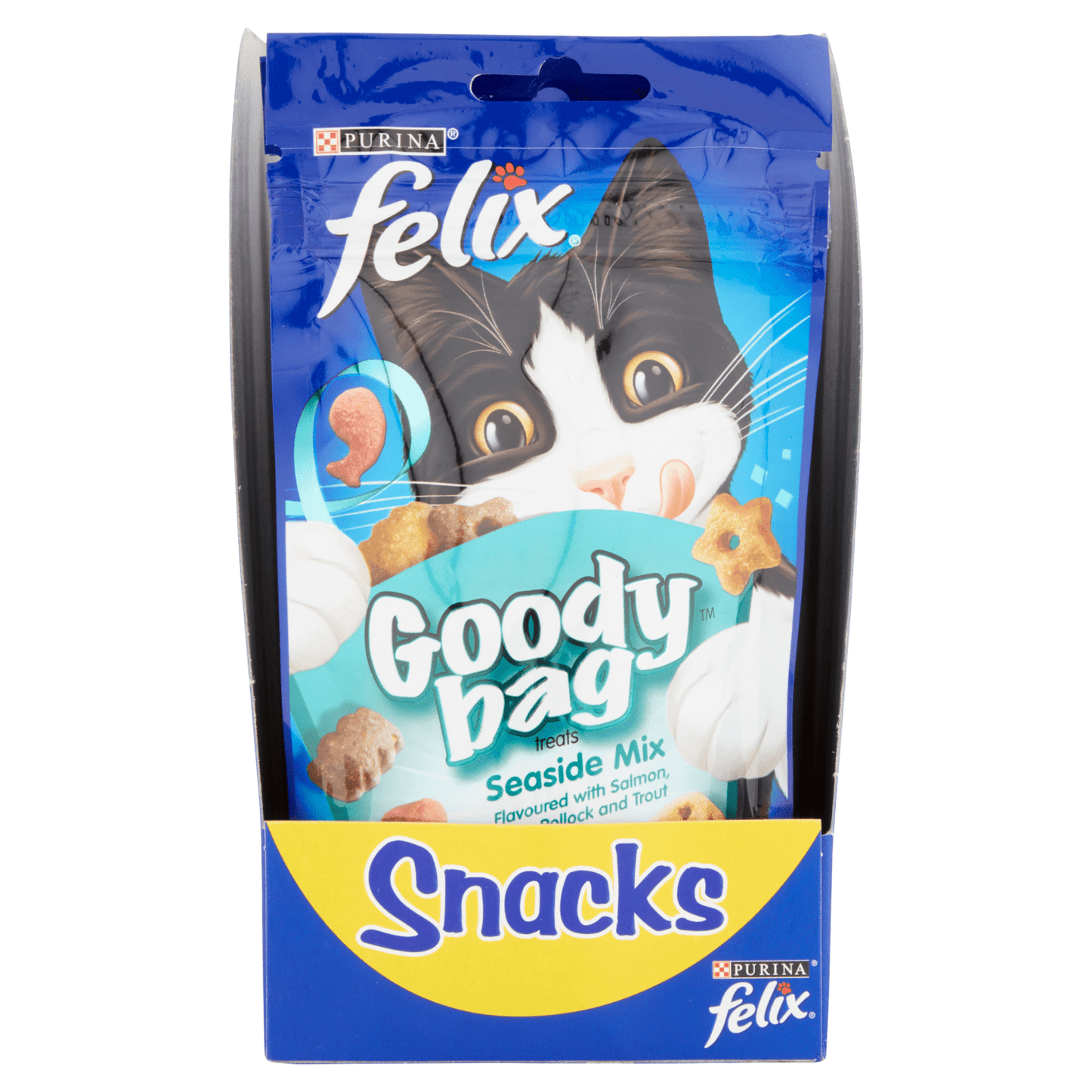 Felix Goody Bag Adult Cat Treats Seaside Mix 60g - UK Food & Drink - 7613033733420