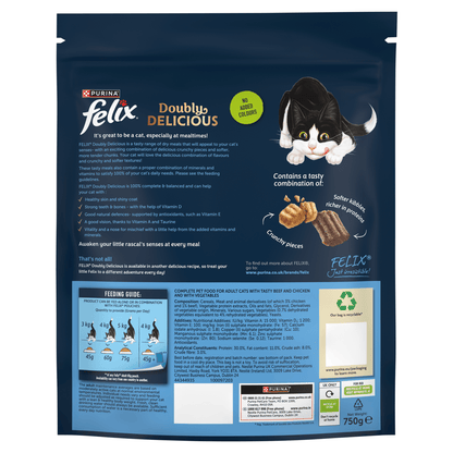 Felix with Tasty Beef and Chicken and with Vegetables 750g - UK Food & Drink - 8445291246362