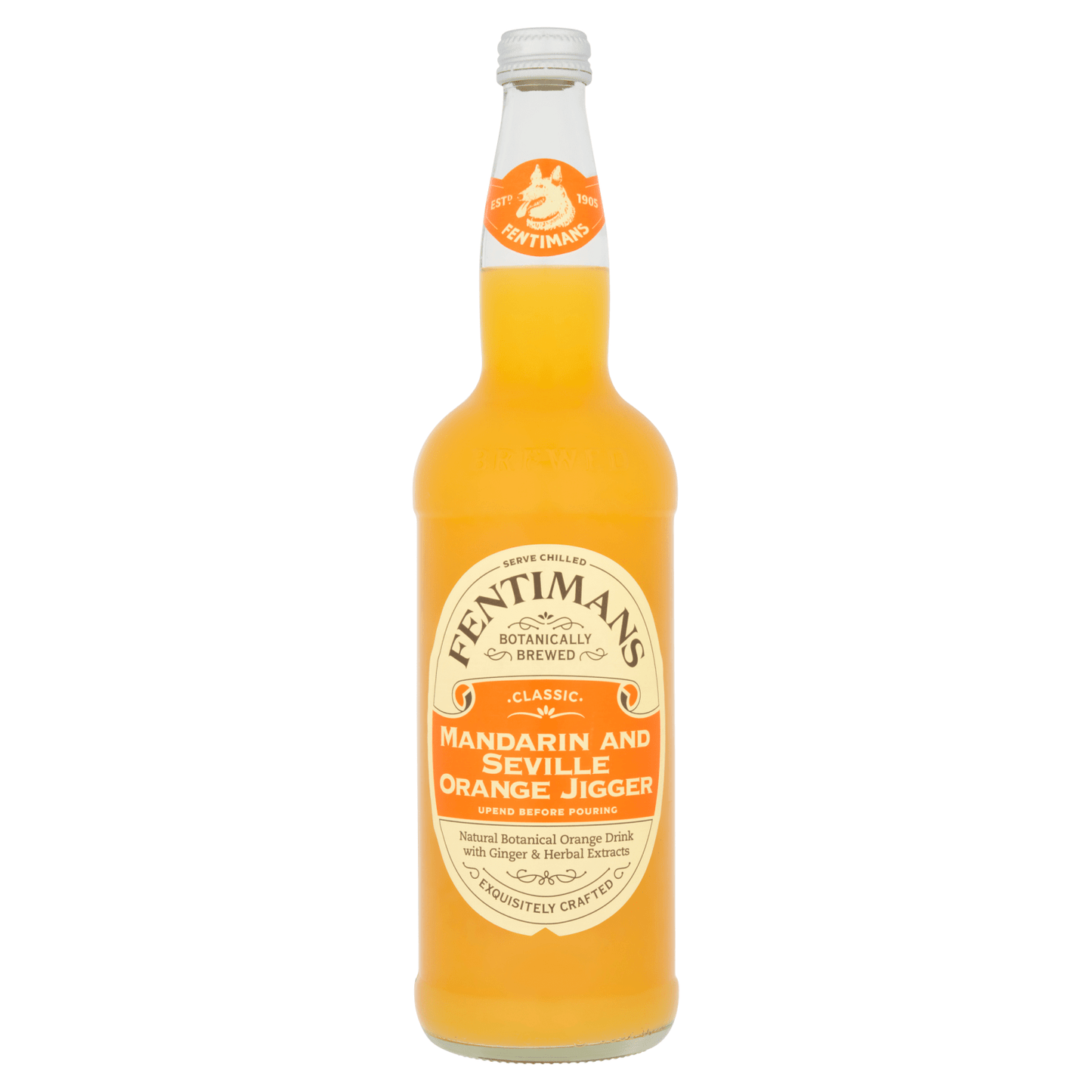 Fentimans Classic Mandarin and Seville Orange Jigger 750ml - UK Food & Drink - 5029396003018