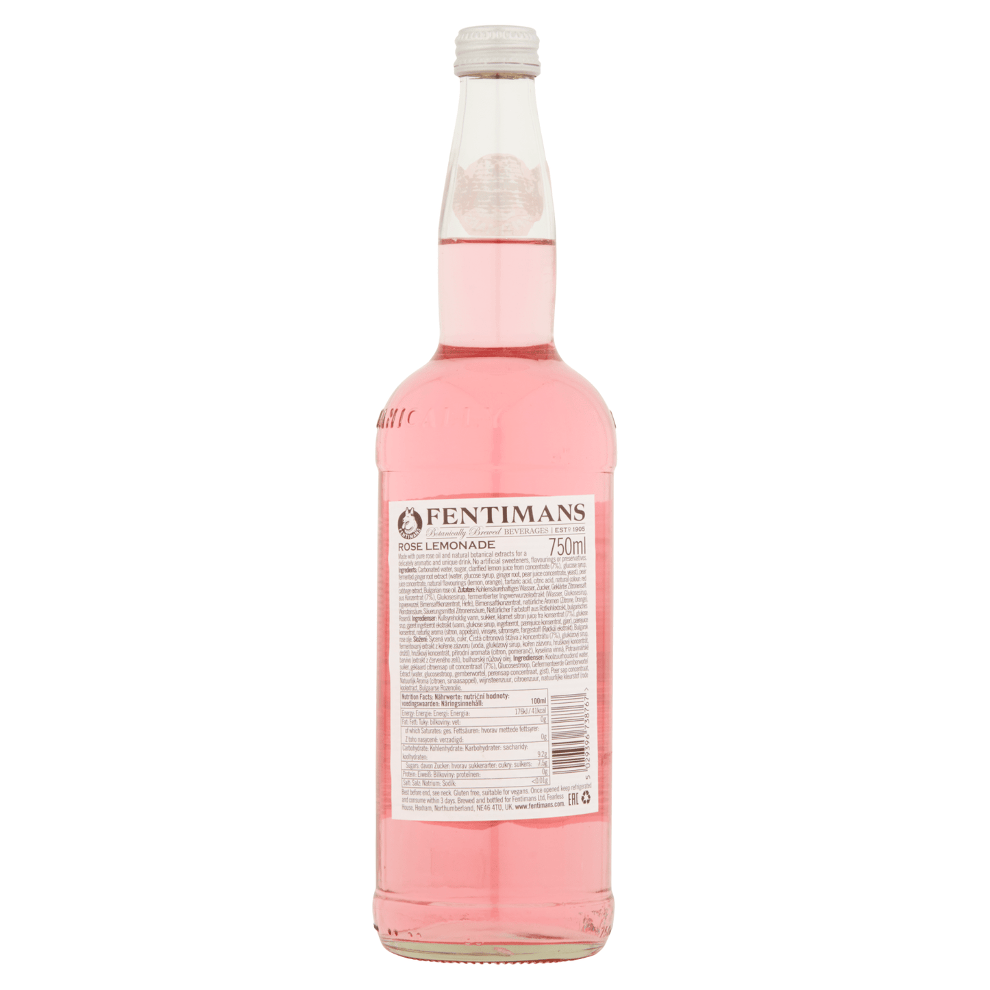 Fentimans Classic Rose Lemonade 750ml - UK Food & Drink - 5029396738767