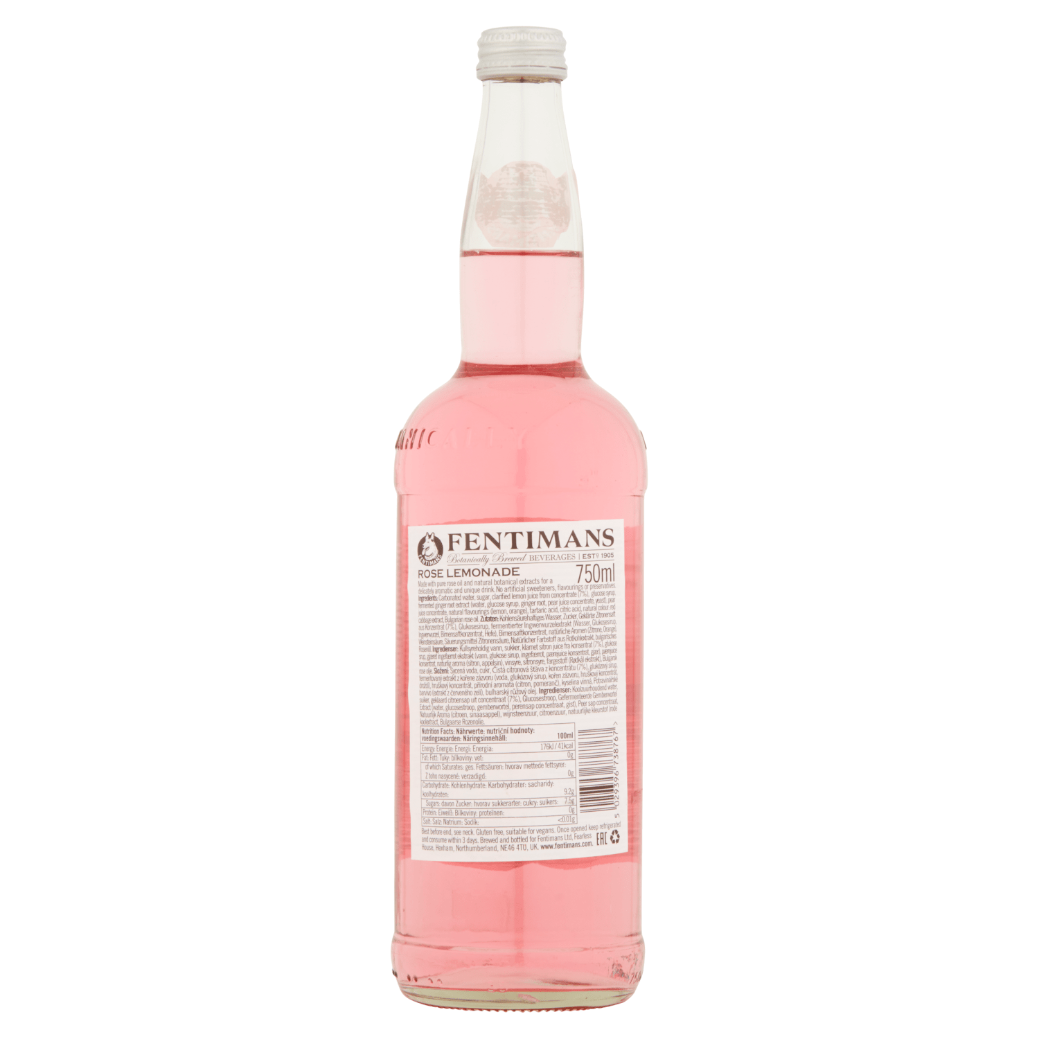 Fentimans Classic Rose Lemonade 750ml - UK Food & Drink - 5029396738767