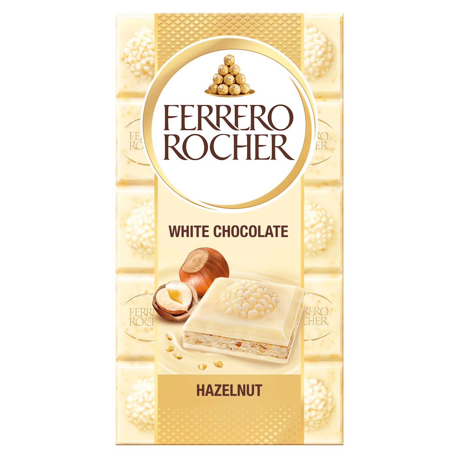 Ferrero Rocher White Chocolate Hazelnut 90g - UK Food & Drink - 8000500359884