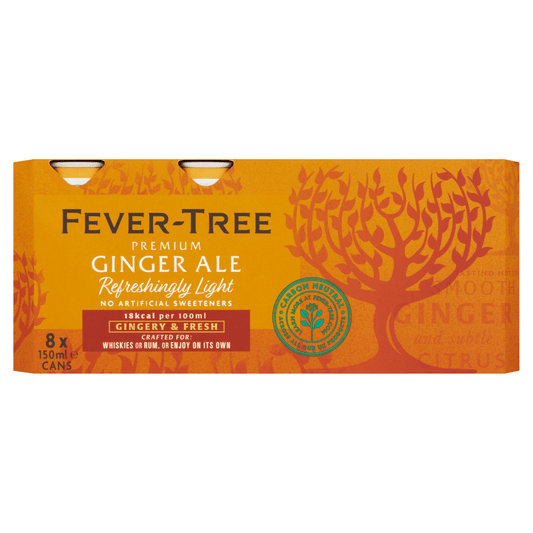 Fever - Tree Premium Ginger Ale 8 x 150ml - UK Food & Drink - 5060605060019